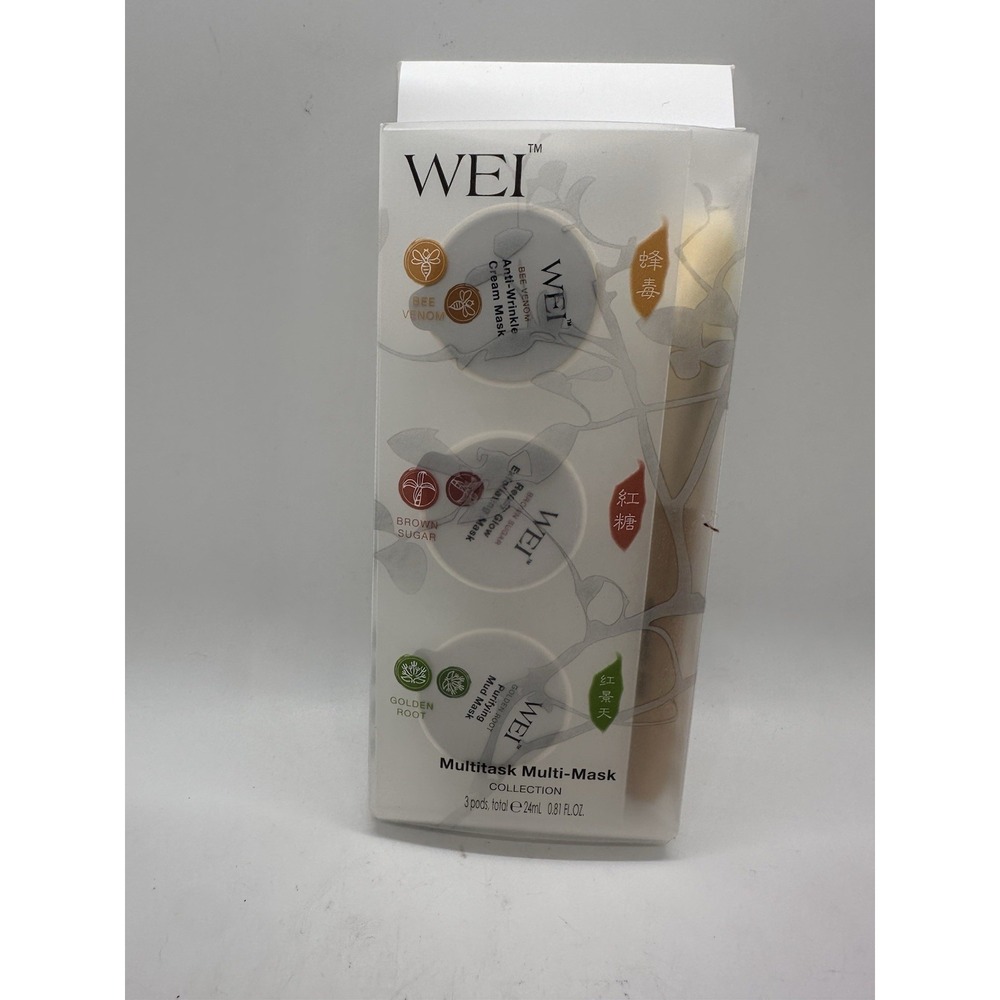 WEI Multitask‎ Multi-Mask Collection 3 Pods Skincare Travel Set Bee Venom & More